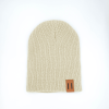 Beige Baby Long Knit Hat
