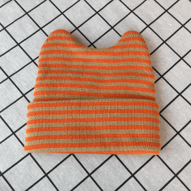 Red Baby Cute Ear Striped Hat
