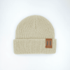 Beige Baby Long Knit Hat