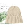 Beign Solid Color Knitted Beanies Hat for Boys Girls
