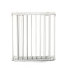 6-Panel Metal Baby Playpen Fireplace Safety Fence w/ Walk-Through Door in 2 Directions, 5-in-1 Extra Wide Barrier Gate for Indoor Baby/ Pet /Christmas