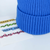 Children Blue Winter Warm Round Knitted Hat
