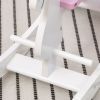 Little Wooden Rocking Horse Toy for Kids' Imaginative Play, Children's Small Baby Rocking Horse Ride-on Toy for Toddlers 1-3, Pink and White