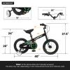 C14112A Ecarpat Kids' Bike 14 Inch Wheels, 1-Speed Boys Girls Child Bicycles For 3-5 Years, With Removable Training Wheels Baby Toys, Coaster+U Brake