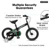 C14112A Ecarpat Kids' Bike 14 Inch Wheels, 1-Speed Boys Girls Child Bicycles For 3-5 Years, With Removable Training Wheels Baby Toys, Coaster+U Brake