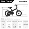C14112A Ecarpat Kids' Bike 14 Inch Wheels, 1-Speed Boys Girls Child Bicycles For 3-5 Years, With Removable Training Wheels Baby Toys, Coaster+U Brake