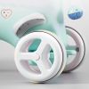 Rocking Horse for Toddlers, Balance Bike Ride On Toys with Push Handle, Backrest and Balance Board for Baby Girl and Boy, Unicorn Kids Blue color