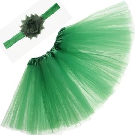 European And American Newborn Photography Clothing Pettiskirt Suit (Color: green)