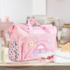 4Pcs Diaper Bag Tote Set Baby Napping Changing Bag Shoulder Mummy Bag with Diaper Changing Pad