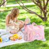4Pcs Diaper Bag Tote Set Baby Napping Changing Bag Shoulder Mummy Bag with Diaper Changing Pad