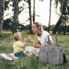 Baby Nappy Diaper Bag with 14 Pockets 2 Burp Cloths Multifunctional Diaper Changing Tote Bag with Adjustable Messenger Strap Pacifier Case Diaper Shou