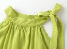 Girl Solid Color Halter Neck Design Tops Combo Shorts 2-Pieces Sets