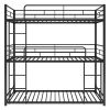 Metal Twin Size Triple Bunk Bed