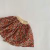 Baby Girls Floral Pattern Half Skirt In Summer Wearing Outfit