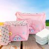 4Pcs Diaper Bag Tote Set Baby Napping Changing Bag Shoulder Mummy Bag with Diaper Changing Pad