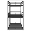 Metal Twin Size Triple Bunk Bed